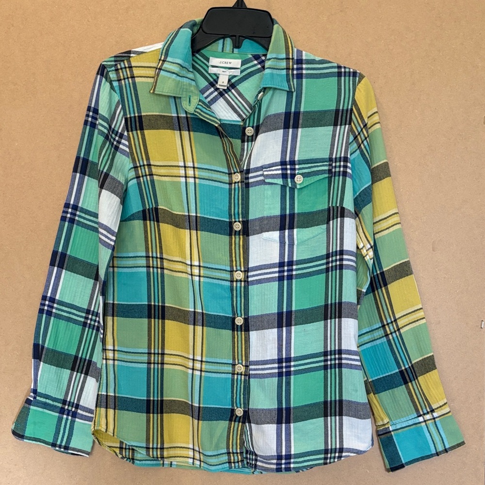 JCREW Brushed Cotton Button Down Shirt in Excellent condition